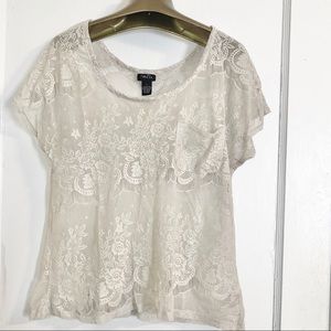 Lacy White Top